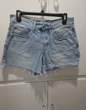 Light Wash Denim Cutoff Shorts